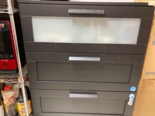 IKEAで購入！黒キャビネット