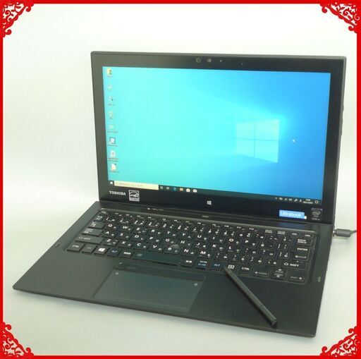 超高速SSD タブレット ノートパソコン Windows10 中古美品 フルHD 12.5型 東芝 R82/P 第5世代Core M-5Y51 4GB 無線 Bluetooth Office