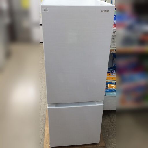 J648 6か月保証付き！ HITACHI 日立 2ドア冷凍冷蔵庫 RL-154JA 154L ホワイト クリーニング、動作確認済み
