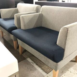 札幌近郊　送料無料　SOGOKAGU相合家具■ソファ■応接■オフィス■1P×2脚　3P■IDC OTSUKA大塚家具 センターテーブル　4点セット