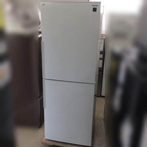 J649 6か月保証付き！ SHARP シャープ 2ドア冷凍冷蔵庫 SJ-PD28E-W 280L 2019年製 ホワイト クリーニング、動作確認済み