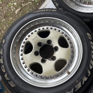 車のパーツ WORK deerfield 17インチ アルミホイール ハイエースなど