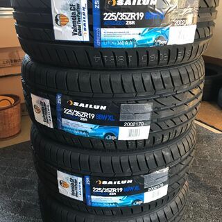 新品タイヤ：225/35R19 88W XL 4本あります！無料で組替・バランス調整まで致します！ 楽天市場】【タイヤ交換可能】4本セット 225/35R19 2026年製造 新品