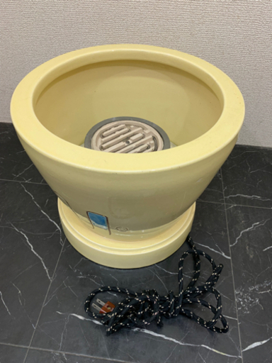 【成約御礼】ストーブ/火鉢風/遠赤外線/電気/ヒーター/陶器製[中古品]