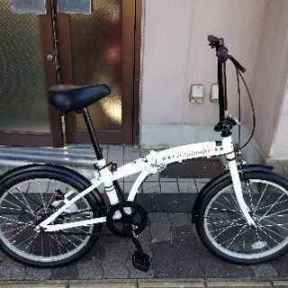 [TRADEA] ITALIAN GUARDIAN 20吋折り畳み自転車 シングル/ホワイトｘブラック