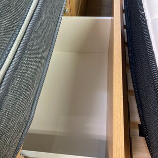 【愛品館市原店】ニトリ（NITORI）引き出し収納付セミダブルベッド【管理IGB017635-104】