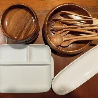 木製食器 カトラリー 白食器