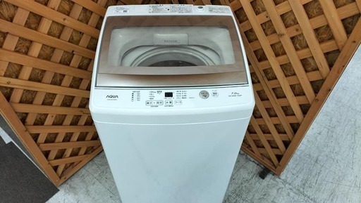 【愛品館江戸川店】AQUA（アクア）全自動洗濯機「AQW-GS70G」（2019年製）ID：142-029672-007