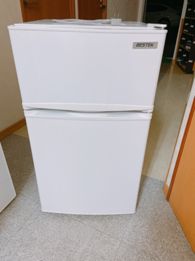【美品】2017年製　2ドア冷蔵庫85L