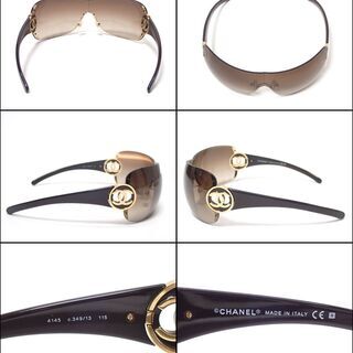 AA619 CHANEL シャネル サングラス ココマーク 4145 C.359/13 115