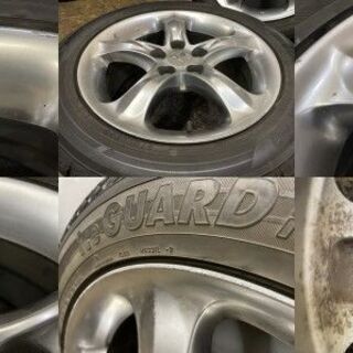 【YOKOHAMA ice GUARD iG50x3 iG50 PLUSx1 215/55R17】【三菱 グランディス 純正ホイール 17インチ 7J5HPCD114.3+46】　(MTJ124) クレジットカード QRコード決済可能