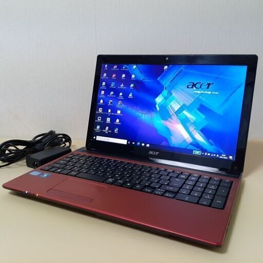 【取引中です】☆SSD搭載で快適☆　acer　ASPIRE　カメラ　Wi-Fi　Bluetooth  マルチ　15インチ　i5　レッド　Windows10
