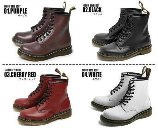 DR.MARTENS ドクターマーチン 1460 ブーツ レディース 8ホール 8HOLE BOOTS 1460 靴 シューズ ハーフ ミドル ハイ ブランド 本革 レザー おしゃれ  チェリーレッド