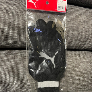 【ネット決済】プーマ手袋（L）黒・グレー（スポーツグローブ）