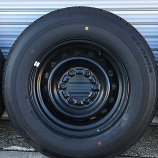 ハイエース 新車外し 純正15インチタイヤホイール 195/80R15 バン用 トヨタ 超美品 ブリヂストン エコピア　21年製造
