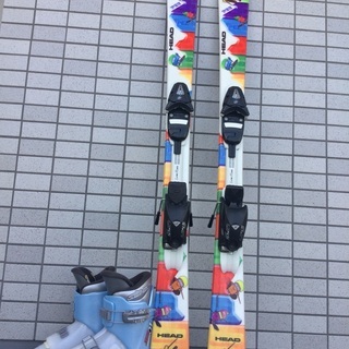 ジュニア　スキー板セット　(板127、ブーツ23)