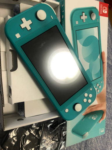 switch lite ターコイズブルー 画面保護シート付き あつ森のカバー付き - その他