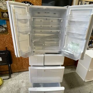 P0405 三菱 5ドア冷蔵庫 445L 札幌市内配達無料