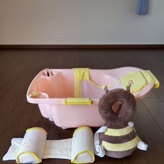 【ネット決済】ベビーバス、赤ちゃん頭ガード、寝返り防止クッション
