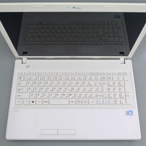 即使用可 ホワイト 中古美品 ノートパソコン 15型ワイド NEC PC-LE150J1 Celeron 4GB 500G DVDマルチ 無線 カメラ Windows10 Office 即使用可 ホワイト 中古美品 ノートパソコン 15型ワイド NEC PC