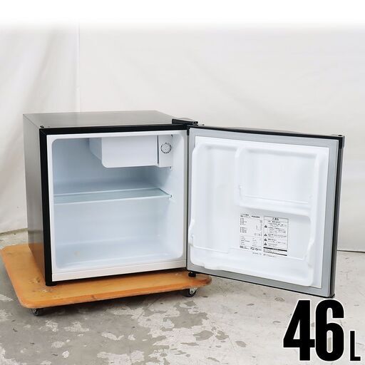 中古 冷蔵庫 1ドア 46L 直冷式 2019年製 maxzen JR046ML01GM 付替左右開き Di5698