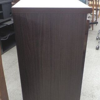 ミドルレンジボード 幅140 ブラウン 木目 ニトリ アルミナ2 鏡面 ダークブラウン キッチンカウンター レンジ台 キッチンボード ラック 食器棚 札幌 西野店