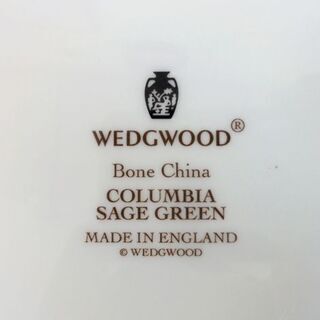 旧刻印 ウェッジウッド コロンビア セージ グリーン 27cm プレート 4枚セット 札幌 中央区