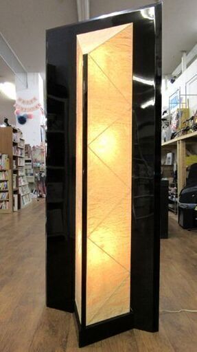 和風フロア照明 塗りギャラリースタンド 高：約180cm 和室 和モダン  