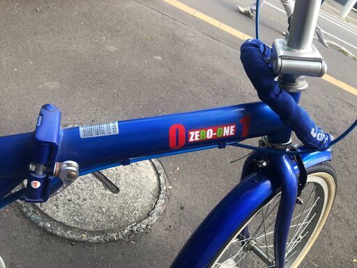 ☆中古美品！☆ミムゴ(MIMUGO) ZERO-ONE 折りたたみ自転車 20インチ ブルー