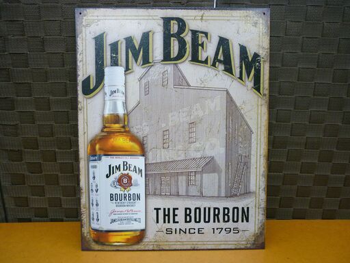 ☆ブリキ看板 JIM BEAM/Budweiser/JACK DANIEL'S/GEORGE KILLIAN'S