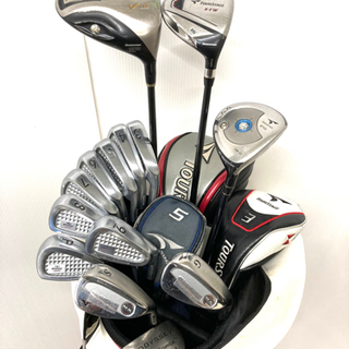 SOLD OUT！◆TOUR STAGE ツアーステージ 等◆ゴルフクラブ 全14本セット＋SRIXON キャディバッグ＋付属品多数付
