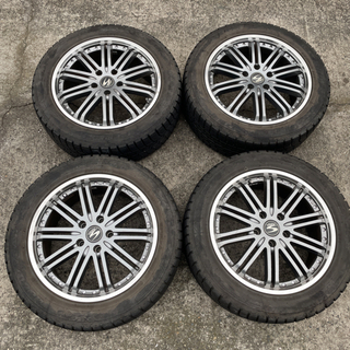 再値下げ 215/55R17 50カムリ アルミホイール スタッドレスタイヤ グッドイヤー ナット付き アイスナビ6