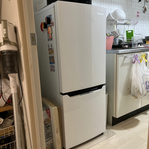 2ドア冷蔵庫　ハイセンス　2018年製　ホワイト