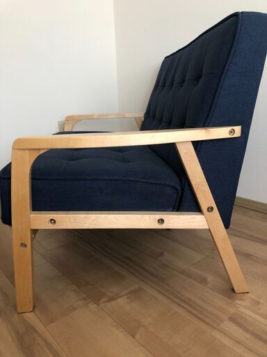 ニトリのソファ (ネイビーブルー） ニトリ ソファ 2人掛け ネイビー