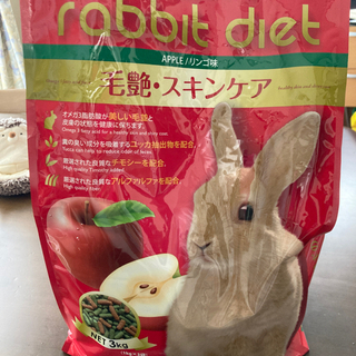  rabbit diet リンゴ味 毛艶・スキンケア　ウサギのダ...