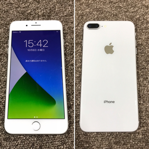 送料無料/プレゼント付♪ 6661 電池最良好 iPhone8plus 64GB SIMフリー