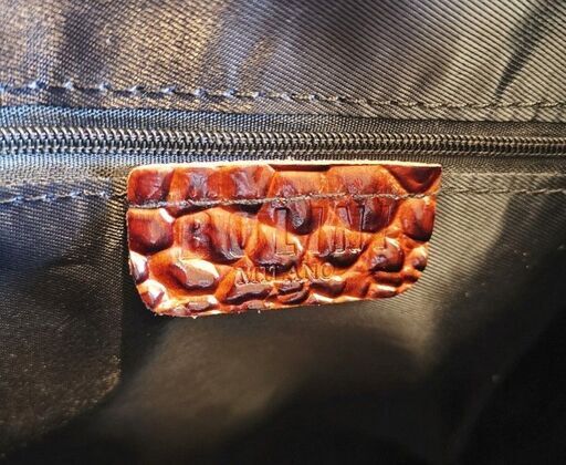 イタリア・ミラノ発*BOLINI・最上級牛革・クロコダイル*リュックサック茶色