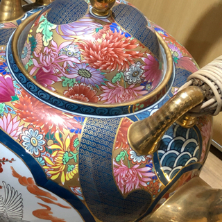 オススメ‼︎   勝右衛門　大型　土瓶　湯呑　芸術　作品　飾り　現品限り