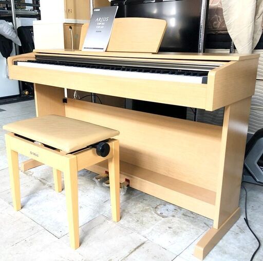 札幌近郊　送料無料　ヤマハ デジタルピアノ　YDP-161C　 電子ピアノ キーボード 88鍵盤 椅子  ライトチェリー　2012年製