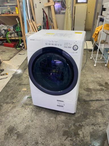 中古美品　ドラム式洗濯機 ES-S7D-WL