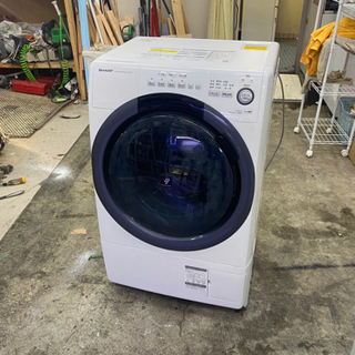 中古美品　ドラム式洗濯機 ES-S7D-WL 