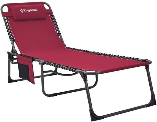 【新品】デッキチェア キャンプ リクライニング ベッド アウトドア 折りたたみ キャンピング