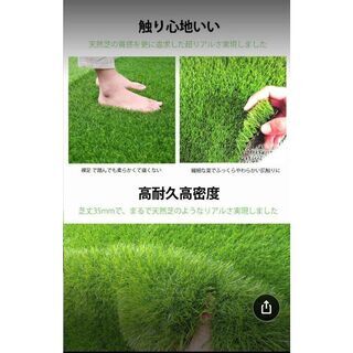 ☆送料無料☆人工芝 1m×20m 芝丈35mm 密度2倍 固定