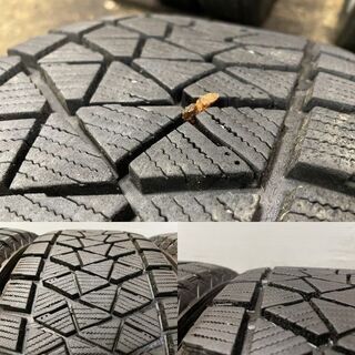 【BS BLIZZAK DM-V2 225/60R17】スタッドレス【日産 エクストレイル 純正ホイール 17インチ 7J5HPCD114.3+40】バリ溝　(MTN69)クレジットカード QRコード決済可能