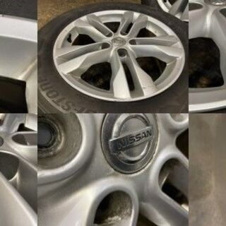 【BS BLIZZAK DM-V2 225/60R17】スタッドレス【日産 エクストレイル 純正ホイール 17インチ 7J5HPCD114.3+40】バリ溝　(MTN69)クレジットカード QRコード決済可能