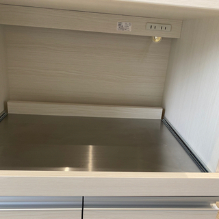 フナモコ 日本製 ハイカウンター レンジ台 キャスター付 ホワイト