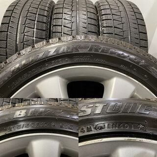 【BS BLIZZAK REVO GZ 215/50R17】スタッドレス【トヨタ ウィッシュ 純正ホイール 17インチ 7J5HPCD100+45】　(VTO443)クレジットカード QRコード決済可能