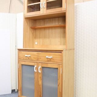 ☆ジモティ割あり☆ パモウナ 食器棚 W120×D44.5×H214 クリーニング 
