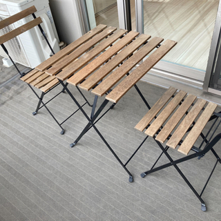 IKEA ガーデンテーブルチェア3点セット「取引中」