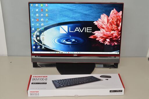 中古良品 NEC DA770/B★ 秒速起動 Core i7 第5世代 / 8GB / 新品・爆速SSD 480GB ★3波テレビ◆ 23.8型◆最新 Windows10 ★Office付◆